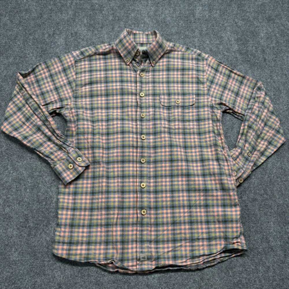 Southern Marsh Outfitters Shirt Men's M Plaid Cotton Button Down Long Sleeve